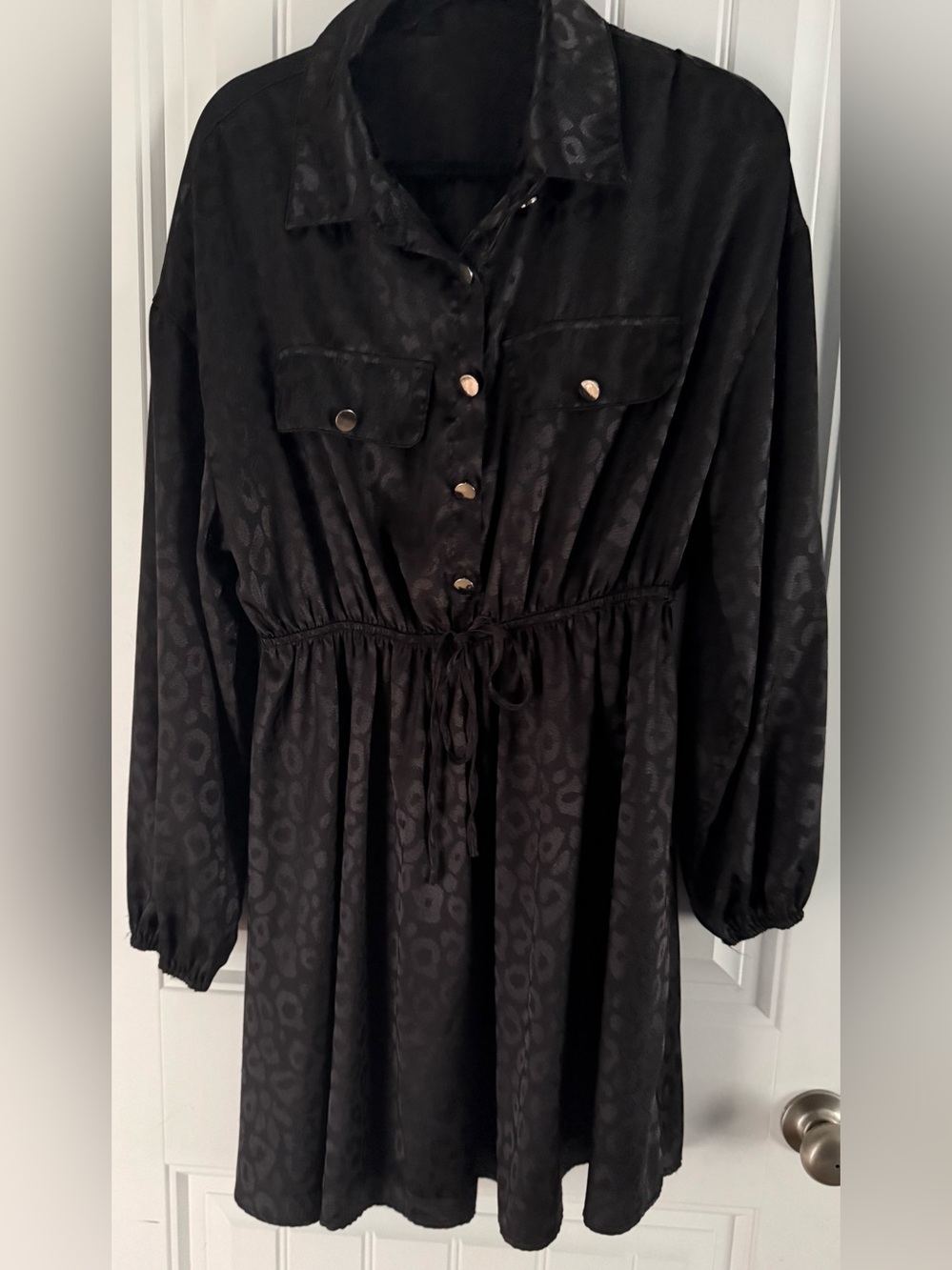 SHEIN Black animal print Size XL Dress